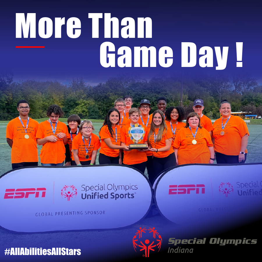 Team photograph graphic with the message More Than Game Day